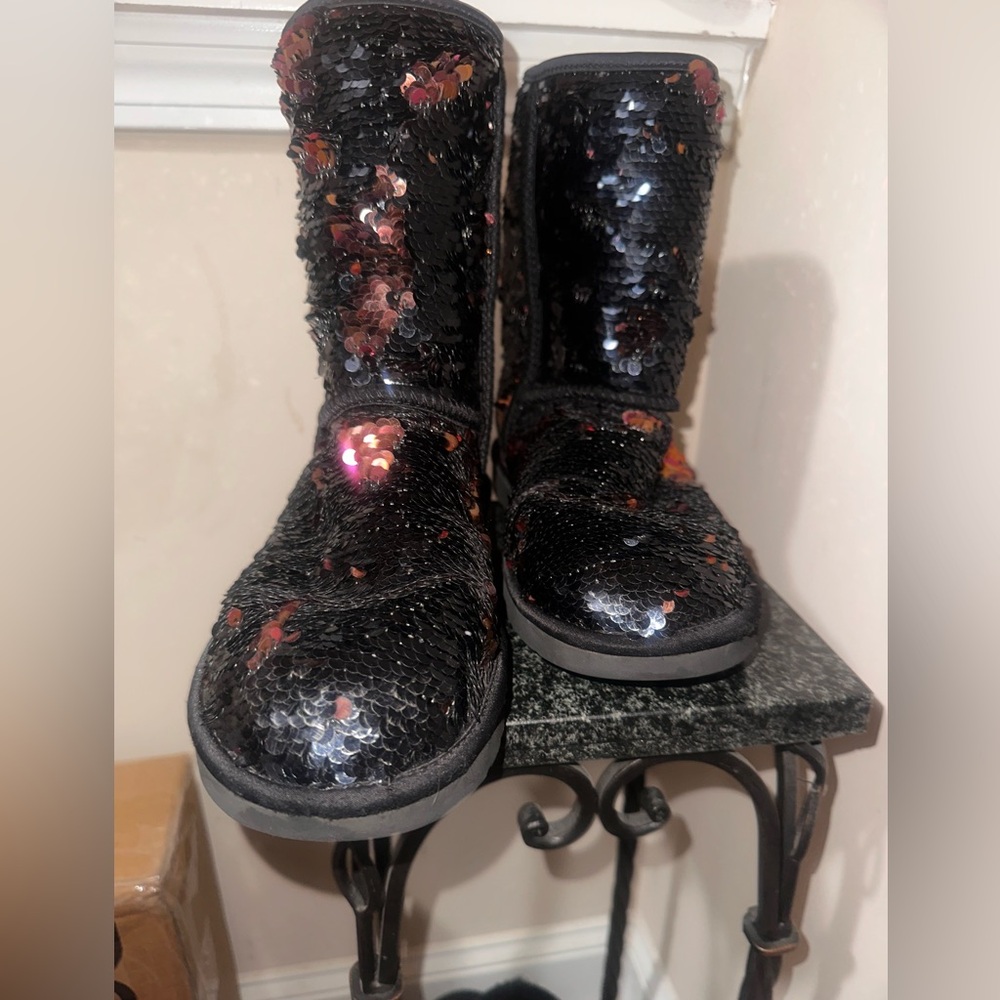 UGG Black Sequin Boots